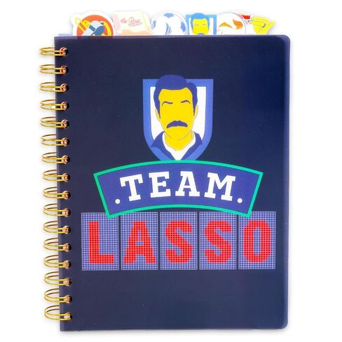 مجموعة مجلة Ted Lasso - حزمة مع دفتر ملاحظات مع فواصل علامات التبويب وإشارة مرجعية للأطفال والمراهقين والبالغين | دفتر يوميات تيد لاسو in Saudi Arabia