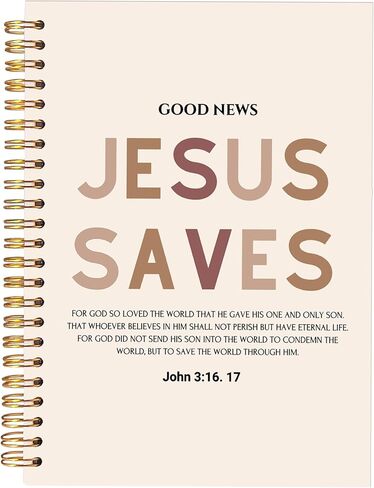 KAOWT Boho Christian Notebook Journal, Bible Notebooks for Note Taking, Christian Gifts for Women, Prayer Scripture Journal, Jesus the Way the Truth the Life Hardcover Spiral Notebook 5.5x8.3in in Kuwait