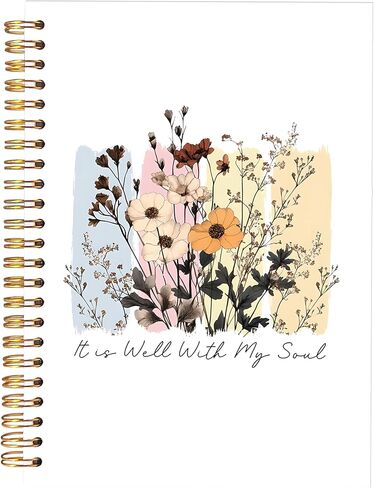 KAOWT Boho Christian Notebook Journal, Bible Notebooks for Note Taking, Christian Gifts for Women, Prayer Scripture Journal, Jesus the Way the Truth the Life Hardcover Spiral Notebook 5.5x8.3in in Kuwait