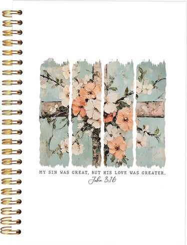 KAOWT Boho Christian Notebook Journal, Bible Notebooks for Note Taking, Christian Gifts for Women, Prayer Scripture Journal, Jesus the Way the Truth the Life Hardcover Spiral Notebook 5.5x8.3in in Kuwait