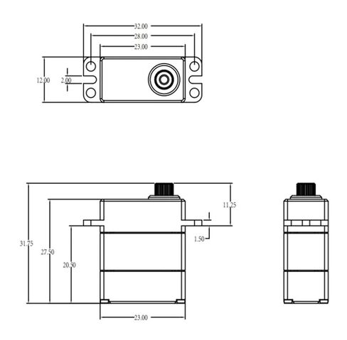 11kg Digital Servo PDI-HV2010MG 8.4V Motor(2PCS Red) in Saudi Arabia