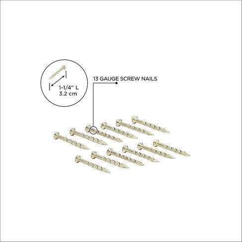 ام-دي بلدنغ برودكتس مسامير براغي مقاس 1-1/4 انش للسجاد والمعدن والنحاس الاصفر 95653 in Kuwait