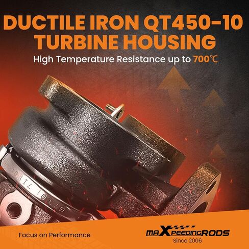 maXpeedingrods TD04 Turbo Turbocharger for Shogun L300 L200 Pajero 2.5L 4D56PB 4D56 1993-1996 73KW 98HP, 49177-01502 49177-01503, Basic VL Series in Saudi Arabia