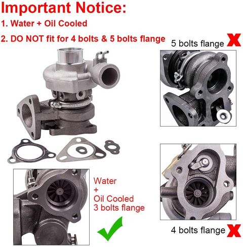 maXpeedingrods TD04 Turbo Turbocharger for Shogun L300 L200 Pajero 2.5L 4D56PB 4D56 1993-1996 73KW 98HP, 49177-01502 49177-01503, Basic VL Series in Saudi Arabia