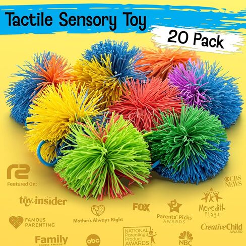 Stocking Stuffers & Sensory Toys for Kids 20 Pack - Boo Basket Stuffers For Kids Ages 4 5 6 7 8 9 Year Old Gift Idea - Best Birthday Toddler Gifts for Boys & Girls - Monkey Pom Balls Fidget Toys Party in Saudi Arabia