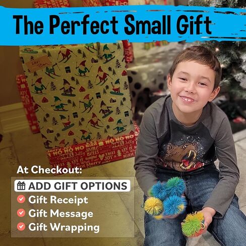 Stocking Stuffers & Sensory Toys for Kids 20 Pack - Boo Basket Stuffers For Kids Ages 4 5 6 7 8 9 Year Old Gift Idea - Best Birthday Toddler Gifts for Boys & Girls - Monkey Pom Balls Fidget Toys Party in Saudi Arabia
