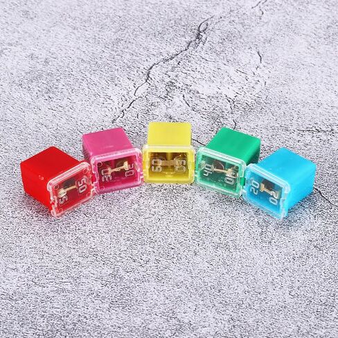 MECCANIXITY 2 Pcs Cartridge Fuse, 48VDC 20A Low Profile Terminal Automotive Assortment Case Fuse for Car, Truck, RV, Boats in Saudi Arabia