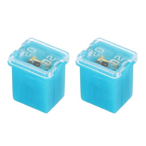 MECCANIXITY 2 قطعة خرطوشة فيوز، 48VDC 20A مجموعة متنوعة من السيارات الطرفية منخفضة الشكل للسيارة والشاحنات والمركبات الترفيهية والقوارب in Kuwait