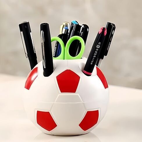 Adorable Cartoons Pencil Holders - Multifunctional Desktop Organizers (Football) in Saudi Arabia