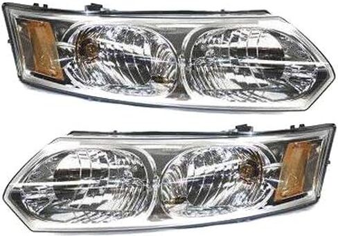 Garage-Pro Driver and Passenger Side Headlight for Saturn Ion 1 2 3 Trim 2003-2007 Halogen With bulb(s) Sedan Replaces# 15919399 15919400 in Saudi Arabia