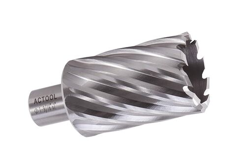 ACTOOL 1-1/8 بوصة قطر × 2 بوصة عمق القطع HSS ANNULAR Cutter مع 3/4 بوصة Weldon Shank in Kuwait