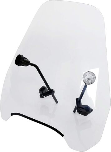 Universal 15" Clear Motorcycle Windshield Compatible With Harley Davidson Dyna Sportster Glide Softail for Honda Yamaha Suzuki in Saudi Arabia