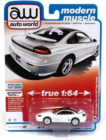 Auto World 1/64 1992 Dodge Stealth R/T, Gloss White, AWSP063-A in Saudi Arabia