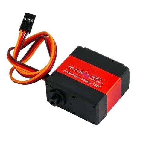 25KG TD-7125 RC Robotic Arm Dual-Axis Servo 4.8-8.4V 180/270 Degree Brushed Motor with Steering Gear(2PCS 25KG 180 Degree) in Saudi Arabia