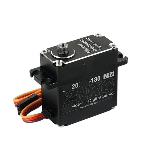 أجهزة رقمية 20 كجم 7.4 فولت مع تروس معدنية كاملة لـ 1:8/1:10 RC Crawler SCX10 وTRX4 وD90(270 درجة واط 25T) in Kuwait