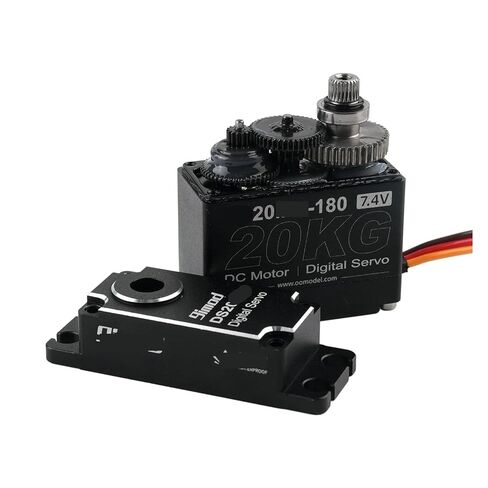 أجهزة رقمية 20 كجم 7.4 فولت مع تروس معدنية كاملة لـ 1:8/1:10 RC Crawler SCX10 وTRX4 وD90(270 درجة واط 25T) in Kuwait