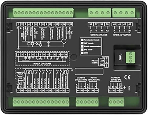HGM7210 HGM7220 AMF Auto Start Stop Generator Controller Monitor Control Module RS485 USB Interface HGM7220CAN CANJ1939(HGM7210) in Saudi Arabia