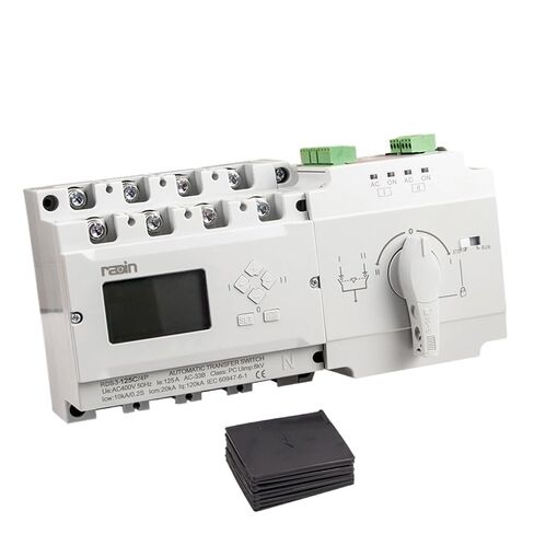 مولد RDS3-125D/4P ATS مفتاح نقل تلقائي مزدوج الطاقة مع قاطع دائرة لوحة التحكم 63A 100A 125A C/D أنواع (125D مع ملحق) in Saudi Arabia