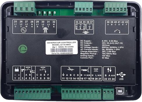 DSE6110MKII Replace Auto Stop Generator Controller Panel Control Module Diesel Genset Spare Parts DSE6110MK2 in Saudi Arabia
