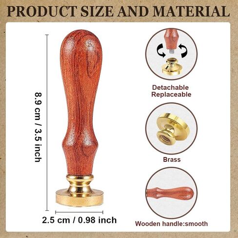 1pc Letter L Wax Seal Stamp Initial Alphabet Sealing Wax Stamp Gift for Christmas 25mm Removable Brass Stamp Head with Wooden Handle for Envelope Invitation Card Gift Decoration in Saudi Arabia
