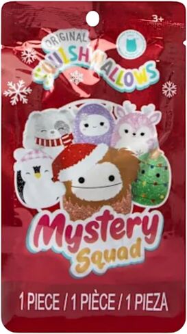Squishmallows Mystery Squad Holiday Edition, Plush Blind Bag, Winter Christmas Theme Collectible, 1 Random Character, Age 3+ in Saudi Arabia