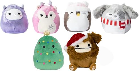 Squishmallows Mystery Squad Holiday Edition, Plush Blind Bag, Winter Christmas Theme Collectible, 1 Random Character, Age 3+ in Saudi Arabia