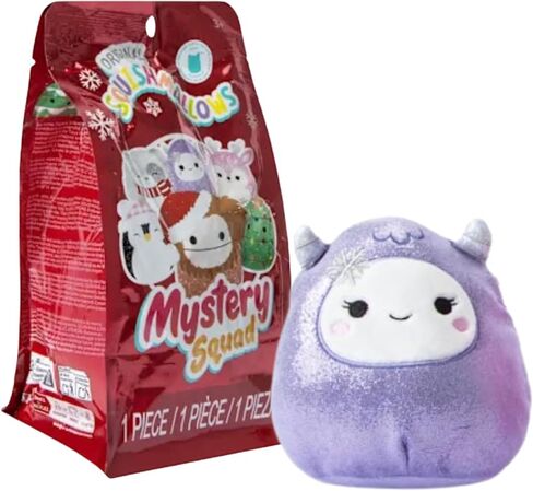 Squishmallows Mystery Squad Holiday Edition, Plush Blind Bag, Winter Christmas Theme Collectible, 1 Random Character, Age 3+ in Saudi Arabia