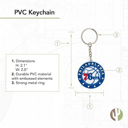 Desert Cactus Chicago Bulls Keychain NBA National Basketball Association Car Keys Holder (PVC) in Saudi Arabia