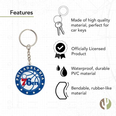 Desert Cactus Chicago Bulls Keychain NBA National Basketball Association Car Keys Holder (PVC) in Saudi Arabia