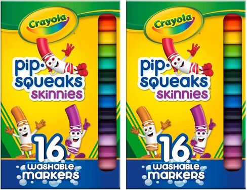 Crayola Emoji Stampers, Pip Squeaks Washable Markers, Gift for Boys & Girls, 16 Count in Saudi Arabia