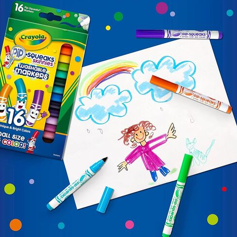 Crayola Emoji Stampers, Pip Squeaks Washable Markers, Gift for Boys & Girls, 16 Count in Saudi Arabia