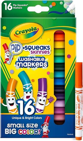 Crayola Emoji Stampers, Pip Squeaks Washable Markers, Gift for Boys & Girls, 16 Count in Saudi Arabia