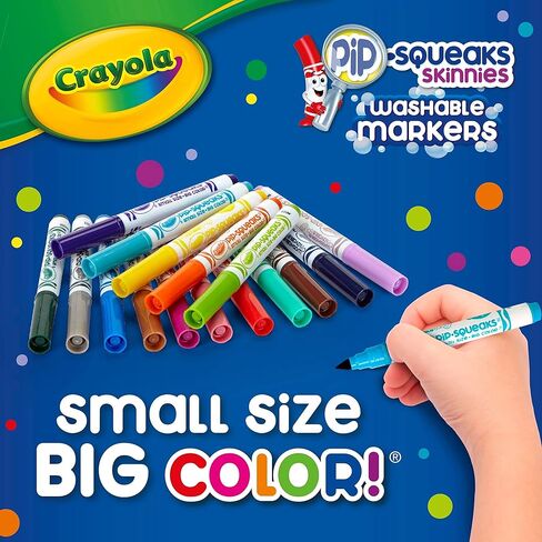 Crayola Emoji Stampers, Pip Squeaks Washable Markers, Gift for Boys & Girls, 16 Count in Saudi Arabia
