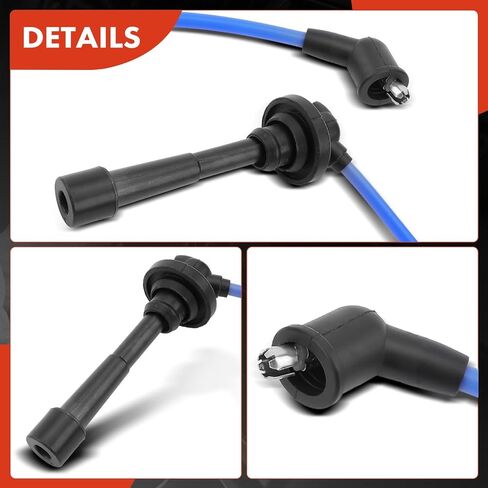 A-Premium Ignition Spark Plug Wires Set of 5 Compatible with Toyota Corolla 1985 1986 1987, 1.6L, Replace# 9091921362 in Saudi Arabia