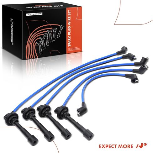 A-Premium Ignition Spark Plug Wires Set of 5 Compatible with Toyota Corolla 1985 1986 1987, 1.6L, Replace# 9091921362 in Saudi Arabia