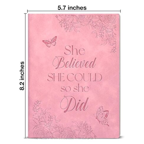 Inspirational Notebook for Women She Believed She Could Journal Motivational Gift for Women Coworkers Friends Besties in Saudi Arabia