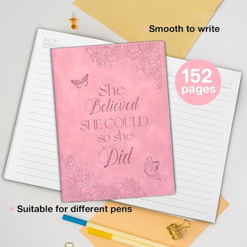 Inspirational Notebook for Women She Believed She Could Journal Motivational Gift for Women Coworkers Friends Besties in Saudi Arabia