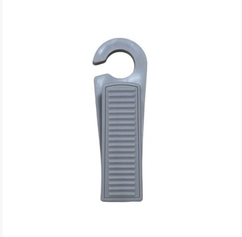 1PC Door Stopper Hook No-Drill Anti-Slam Design Easy Install for Living Room Bedroom Office Door Hold Collision Prevention, Black in Saudi Arabia