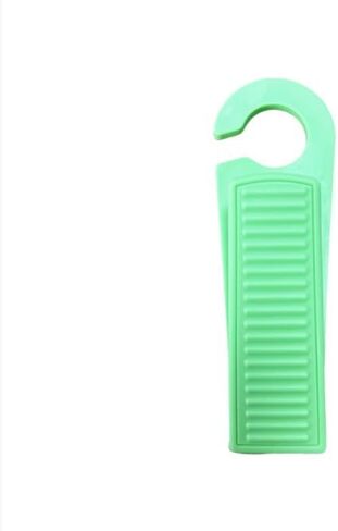 1PC Door Stopper Hook No-Drill Anti-Slam Design Easy Install for Living Room Bedroom Office Door Hold Collision Prevention, Black in Saudi Arabia