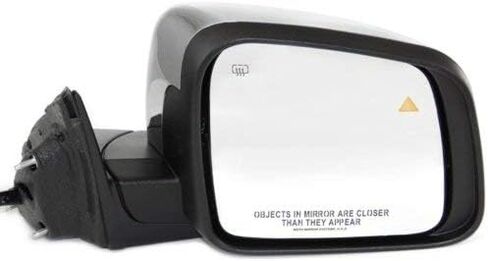 مرآة إشارة جانبية للسائق من Kool Vue لسيارة جيب جراند شيروكي 2011-2021، قابلة للطي يدويًا، مرآة النقطة العمياء، ذاكرة، بدون تعتيم تلقائي، كروم in Kuwait