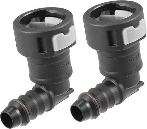 2pcs Fuel Line Quick Connect 90 Degree Push-On Single Barb Adapter Connector for 12mm to 1/2 Rubber Tubing Item Replacement in Saudi Arabia
