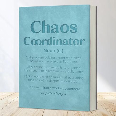 Employee Appreciation Gifts Journal Notebook, Thank You Gifts for Boss Coworkers Colleagues, Chaos Coordinator Definition Writing Notebook in Saudi Arabia