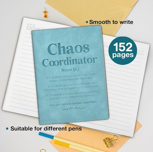Employee Appreciation Gifts Journal Notebook, Thank You Gifts for Boss Coworkers Colleagues, Chaos Coordinator Definition Writing Notebook in Saudi Arabia