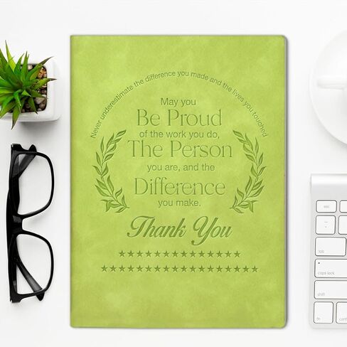 May You Be Proud of the Work You Do Leather Journal Thank You Gifts for Coworkers Notebook, Appreciation Gifts Retirement Leaving Gifts for Coworkers Colleagues Employee-Dark Green in Saudi Arabia