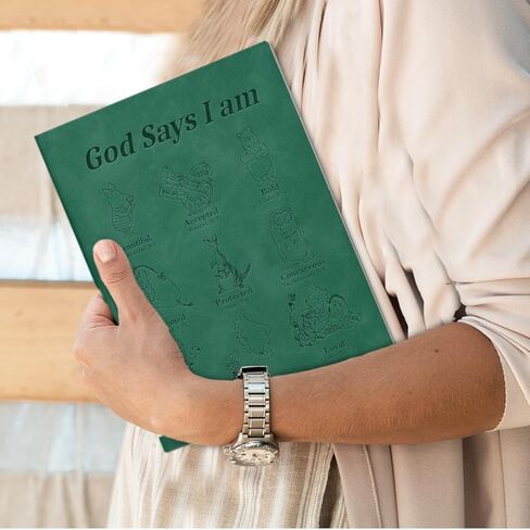 Inspirational Christian Gifts - 160 Pages Pooh Bear Journal Notebook - God Says I Am Writing Notebook Gifts for Women, Men, Daughter, Son, Niece, Nephew, Friends in Saudi Arabia
