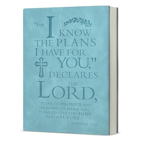 Christian Gifts Journal Notebook Bible Verse for I Know the Plans Scripture Religious Writing Notebook Gifts-Pink in Saudi Arabia