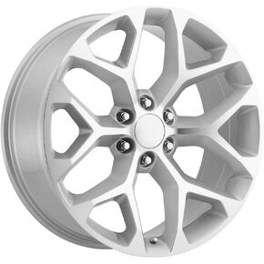 Strada 6x139.7 22" Inch Wheel Rim Snowflake R176 22x9 +31mm Silver MACHINED in Kuwait