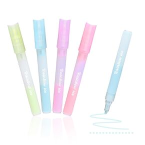 Temiary 4 Pcs Scrapbook Glue Pen, Colored Quick Dry Roller Stick Pens for Scrapbooking Crafting Card Making Journaling School Office Supplies (Flower) in Kuwait