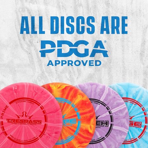مجموعة Dynamic Discs Prime Burst 3 Disc Golf Starter Set، للرجال والنساء والأطفال، مجموعة قرص الفريسبي للمبتدئين، ومضرب الجولف، ومتوسط ​​المدى، وسائقي الممرات، ستختلف الألوان in Saudi Arabia