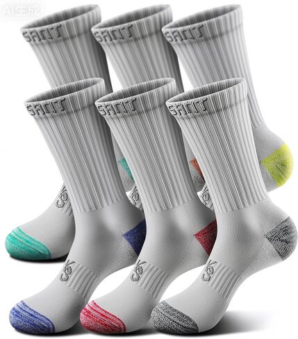 جوارب KEMISANT للرجال، جوارب رياضية مضغوطة للرجال لممارسة الرياضة والجري ومبطنة لدعم قوس القدم in Kuwait